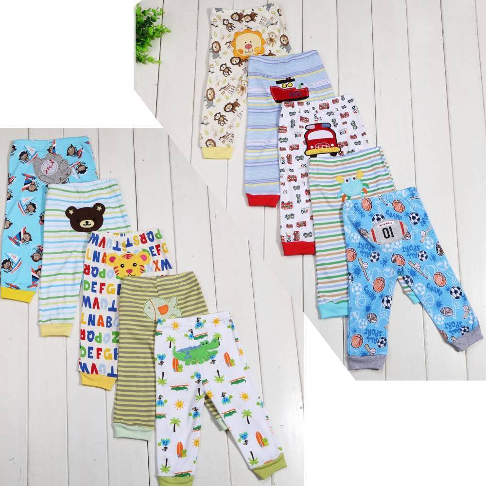 Cartoon print children's leggings 5 pieces