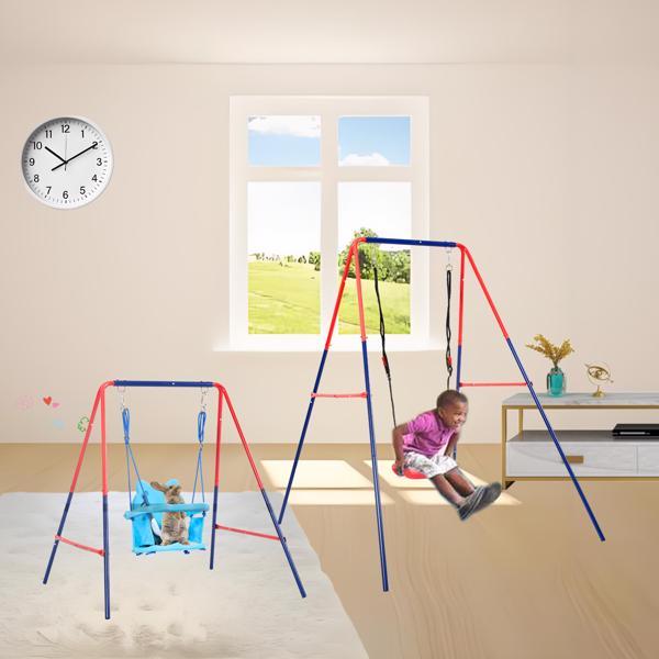 Green And Blue Fun 2-in-1 Baby Swing