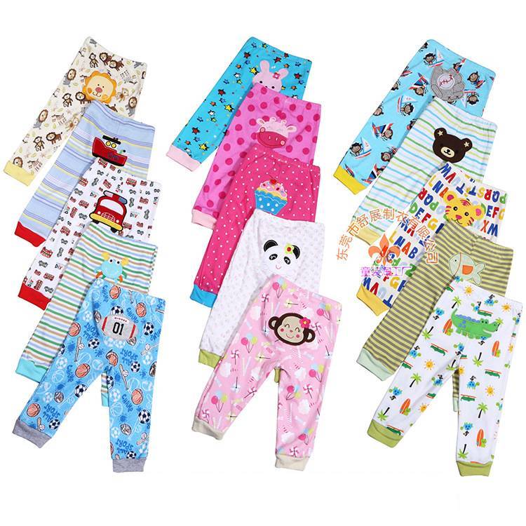 Cartoon print children's leggings 5 pieces