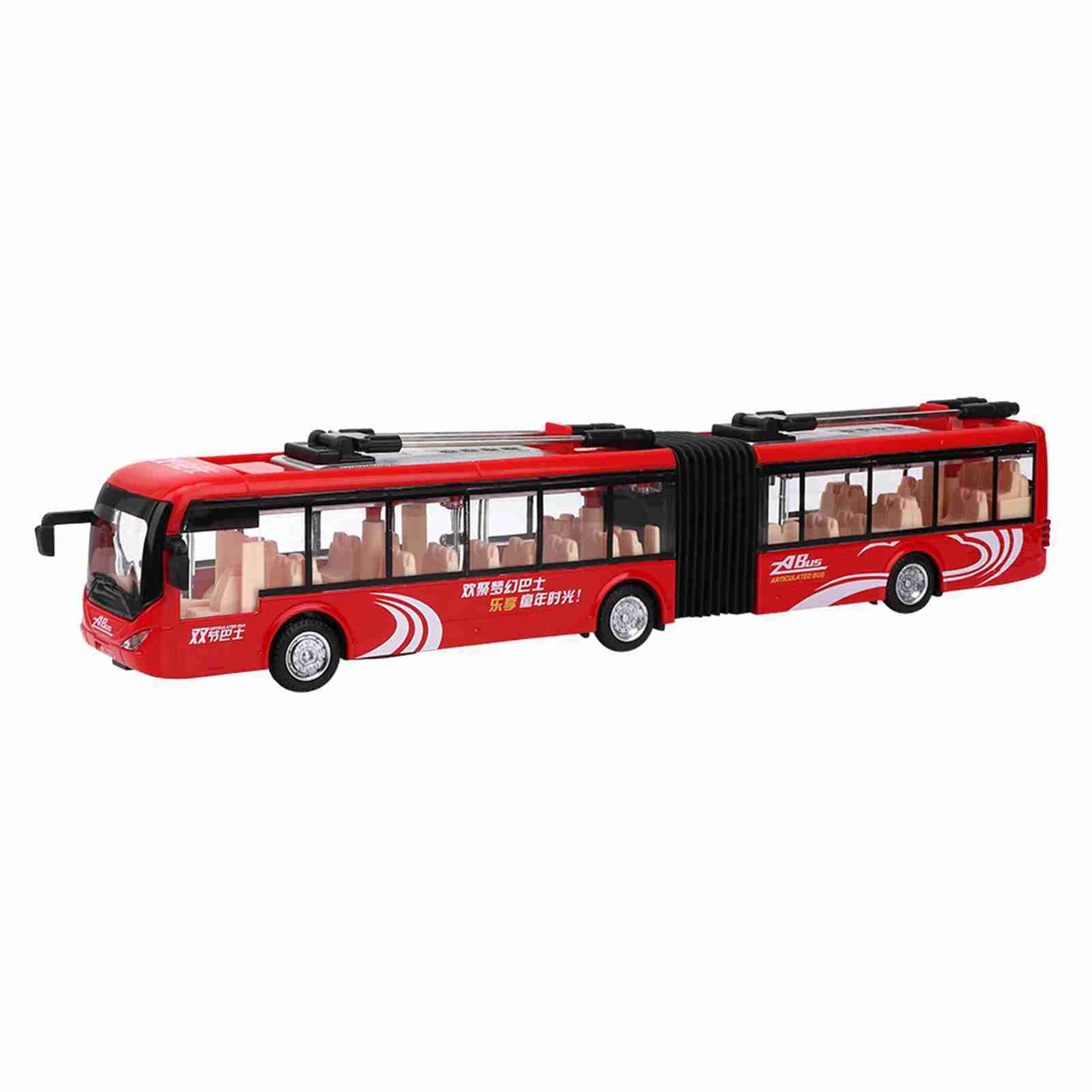 1:48 CS0133 Electronic City Bus Light Car Educational Toy for Children Kids Traffic Model(Blue)